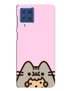 Чохол для Samsung Galaxy F62 з картинкою «Pusheen та печиво»