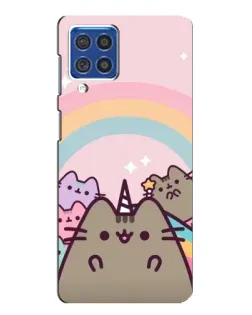 Чехол для Samsung Galaxy F62 с картинкой «Единорог Pusheen»