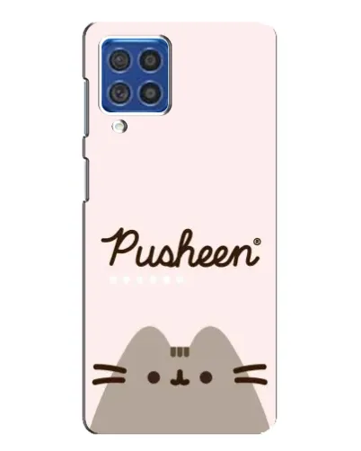 Чехол для Samsung Galaxy F62 с картинкой «Pusheen логотип»