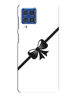 Чехол для Samsung Galaxy F62 с картинкой «Диагональный бант»