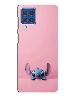 Чехол для Samsung Galaxy F62 с картинкой «Stitch выглядывает»
