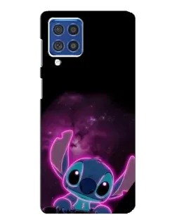 Чехол для Samsung Galaxy F62 с картинкой «Неоновый Stitch»