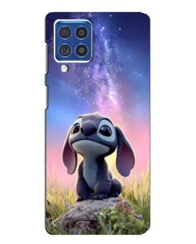Чехол для Samsung Galaxy F62 с картинкой «Стич на рассвете»