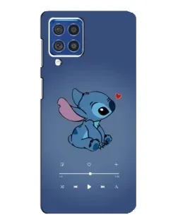Чехол для Samsung Galaxy F62 с картинкой «Музыкальный Stitch»