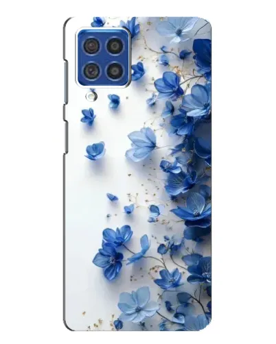 Чехол для Samsung Galaxy F62 с картинкой «Голубой цветочный каскад» Чехол для Samsung Galaxy F62 с картинкой «Голубой цветочный каскад»
