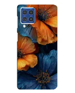 Чехол для Samsung Galaxy F62 с картинкой «Яркая сине-оранжевая флора» Чехол для Samsung Galaxy F62 с картинкой «Яркая сине-оранжевая флора»