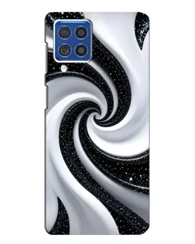 Чехол для Samsung Galaxy F62 с картинкой «Черно-белая спираль» Чехол для Samsung Galaxy F62 с картинкой «Черно-белая спираль»