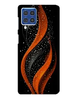 Чехол для Samsung Galaxy F62 с картинкой «Огненная звездная волна»