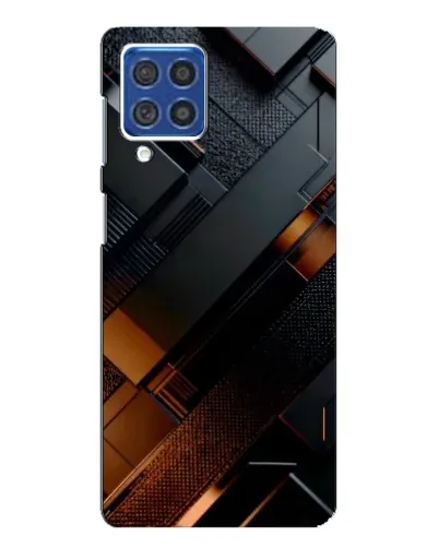 Чехол для Samsung Galaxy F62 с картинкой «Черные геометрические блоки» Чехол для Samsung Galaxy F62 с картинкой «Черные геометрические блоки»