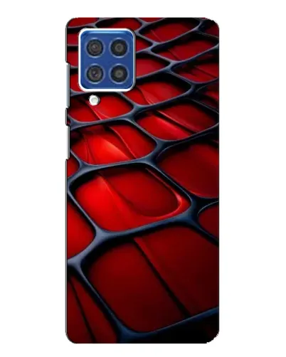 Чехол для Samsung Galaxy F62 с картинкой «Красная глянцевая сетка» Чехол для Samsung Galaxy F62 с картинкой «Красная глянцевая сетка»