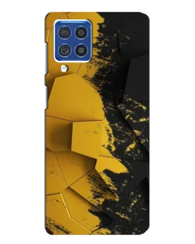 Чехол для Samsung Galaxy F62 с картинкой «Золотые осколки геометрии» Чехол для Samsung Galaxy F62 с картинкой «Золотые осколки геометрии»