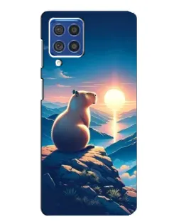 Чехол для Samsung Galaxy F62 с картинкой «Закат солнца с капибарой» Чехол для Samsung Galaxy F62 с картинкой «Закат солнца с капибарой»
