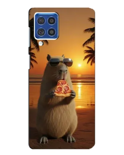 Чехол для Samsung Galaxy F62 с картинкой «Капибара с пиццей» Чехол для Samsung Galaxy F62 с картинкой «Капибара с пиццей»