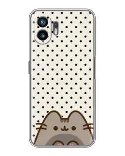 Чехол для Samsung Galaxy F70e с картинкой «Пушин в горошек»
