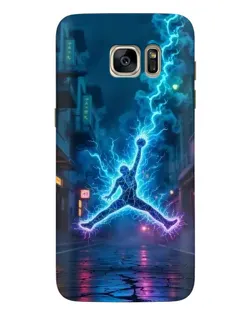 Чохол для Samsung Galaxy S7 Edge (G935) з картинкою «Jordan Gold Jumpman»