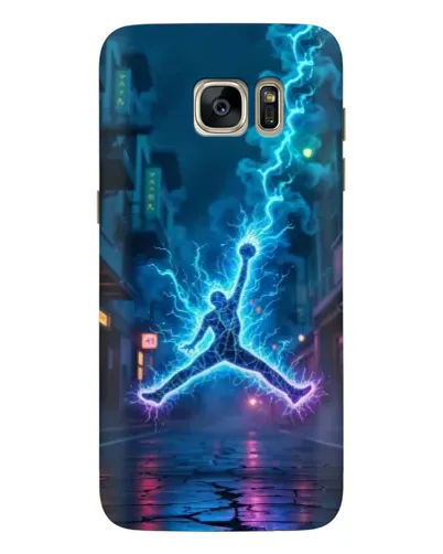 Чохол для Samsung Galaxy S7 Edge (G935) з картинкою «Jordan Gold Jumpman»