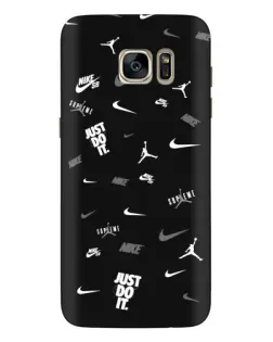 Чохол для Samsung Galaxy S7 Edge (G935) з картинкою «Nike Black Pattern»