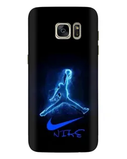 Чохол для Samsung Galaxy S7 Edge (G935) з картинкою «Jordan Neon Blue»