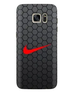 Чохол для Samsung Galaxy S7 Edge (G935) з картинкою «Nike — карбонова сітка»