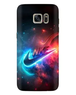 Чохол для Samsung Galaxy S7 Edge (G935) з картинкою «Вогняний логотип Nike»