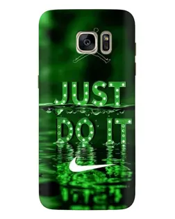 Чохол для Samsung Galaxy S7 Edge (G935) з картинкою «Зелений неоновий Nike»