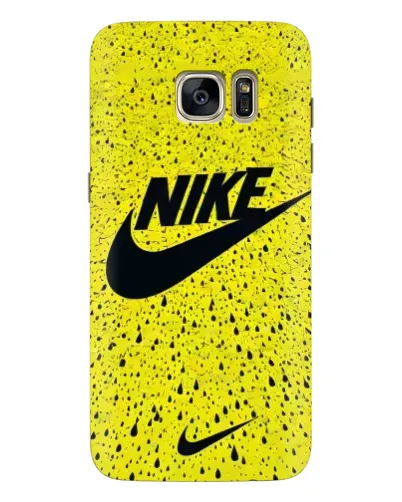 Чохол для Samsung Galaxy S7 Edge (G935) з картинкою «Жовтий текстурний Nike»