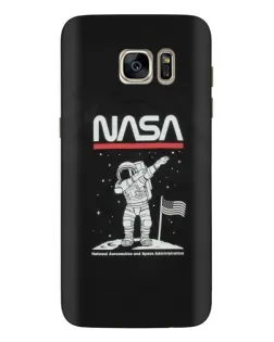 Чохол для Samsung Galaxy S7 Edge (G935) з картинкою «NASA — крокуємо по Місяцю»