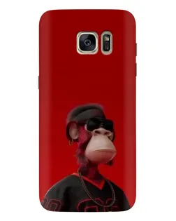 Чохол для Samsung Galaxy S7 Edge (G935) з картинкою «Bored Ape в червоному»