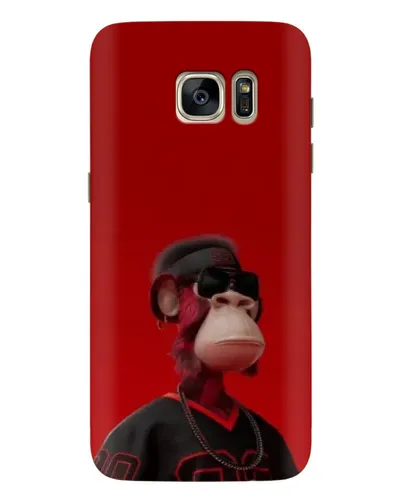 Чохол для Samsung Galaxy S7 Edge (G935) з картинкою «Bored Ape в червоному»