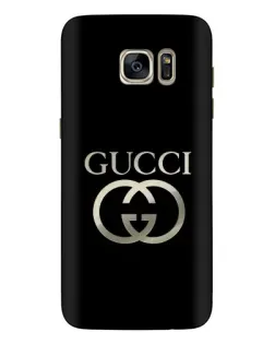 Чохол для Samsung Galaxy S7 Edge (G935) з картинкою «Gucci — золото на чорному»