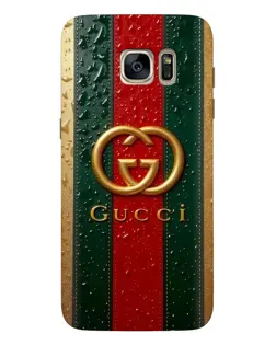Чохол для Samsung Galaxy S7 Edge (G935) з картинкою «Gucci — фірмова смуга та золото»