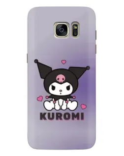 Чехол для Samsung Galaxy S7 Edge (G935) с картинкой «Kuromi — фиолетовый арт»