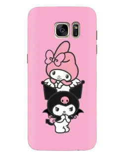 Чехол для Samsung Galaxy S7 Edge (G935) с картинкой «Трио My Melody и Kuromi»