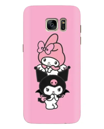Чохол для Samsung Galaxy S7 Edge (G935) з картинкою «Тріо My Melody та Kuromi»