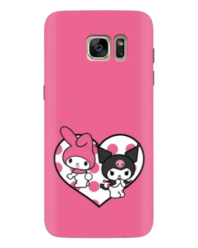 Чохол для Samsung Galaxy S7 Edge (G935) з картинкою «Kuromi та My Melody»