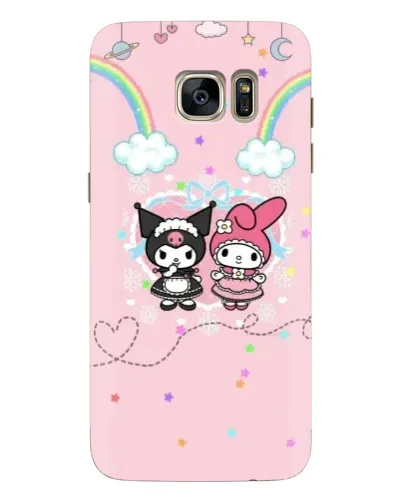 Чохол для Samsung Galaxy S7 Edge (G935) з картинкою «My Melody та Kuromi»