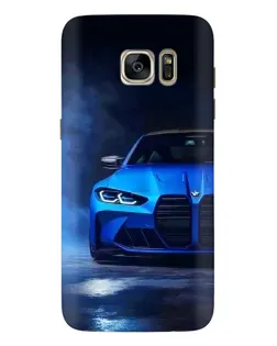 Чехол для Samsung Galaxy S7 Edge (G935) с картинкой «Голубая BMW M4»