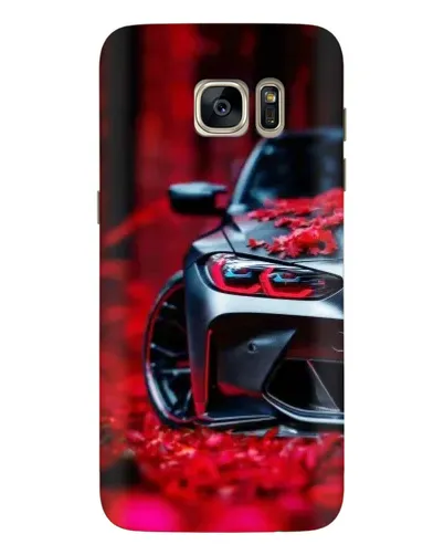 Чехол для Samsung Galaxy S7 Edge (G935) с картинкой «Спортивная BMW и цветы» Чехол для Samsung Galaxy S7 Edge (G935) с картинкой «Спортивная BMW и цветы»