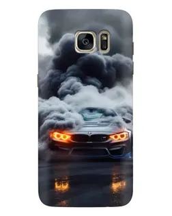 Чехол для Samsung Galaxy S7 Edge (G935) с картинкой «BMW в дыму»