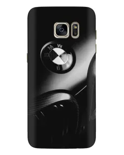 Чехол для Samsung Galaxy S7 Edge (G935) с картинкой «Эмблема BMW — макро»