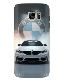 Чехол для Samsung Galaxy S7 Edge (G935) с картинкой «BMW в белом дыму»