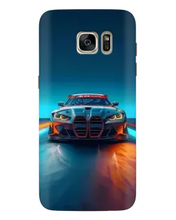 Чехол для Samsung Galaxy S7 Edge (G935) с картинкой «BMW — огни неона»
