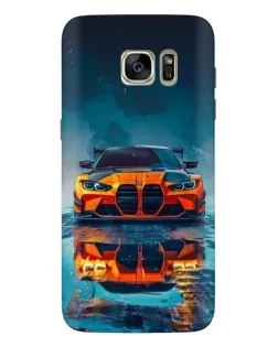 Чехол для Samsung Galaxy S7 Edge (G935) с картинкой «BMW — золотая эмблема»