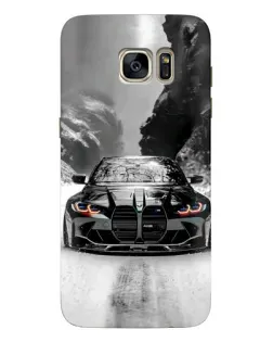 Чехол для Samsung Galaxy S7 Edge (G935) с картинкой «BMW — акварельный дрифт»