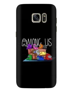 Чехол для Samsung Galaxy S7 Edge (G935) с картинкой «Логотип Among Us»