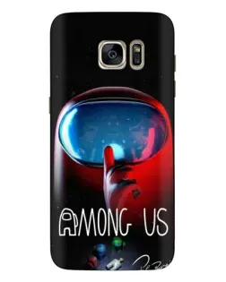 Чехол для Samsung Galaxy S7 Edge (G935) с картинкой «Красный импостер — макро»
