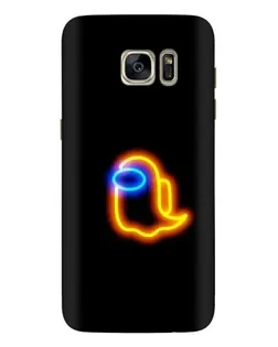 Чехол для Samsung Galaxy S7 Edge (G935) с картинкой «Among Us неоновое сияние»