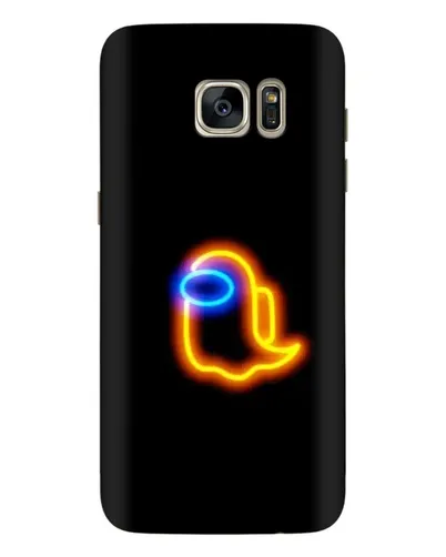 Чехол для Samsung Galaxy S7 Edge (G935) с картинкой «Among Us неоновое сияние»