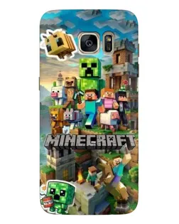 Чехол для Samsung Galaxy S7 Edge (G935) с картинкой «Замок Minecraft»