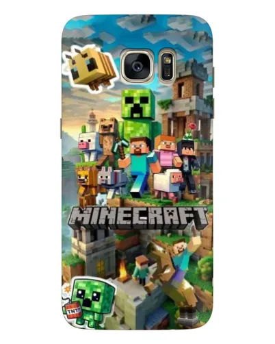 Чехол для Samsung Galaxy S7 Edge (G935) с картинкой «Замок Minecraft»
